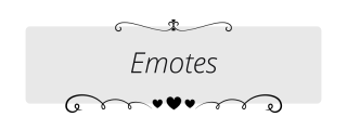 Emotes Panel from Clean Valentine Panels Theme.
